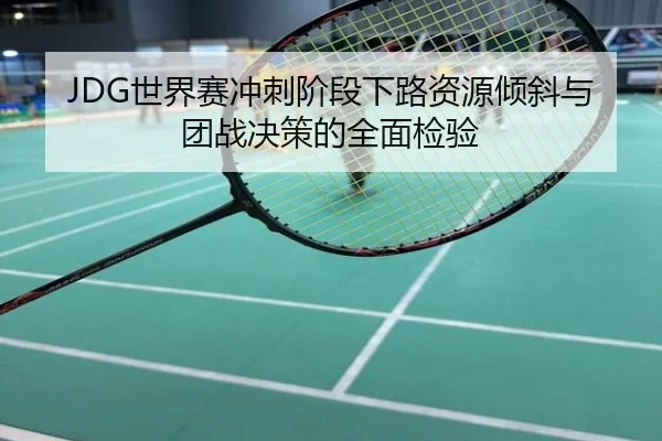 JDG世界赛冲刺阶段下路资源倾斜与团战决策的全面检验